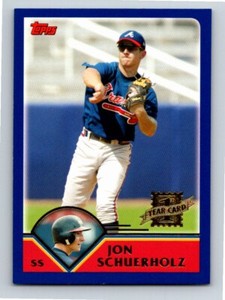 2003 Topps Traded & Rookies Jon Schuerholz RC Atlanta Braves #T194