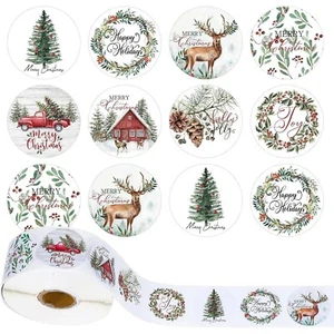 100Pc Christmas Stickers Merry Christmas Decorations Home 2024 Navida New Year G - Picture 1 of 5