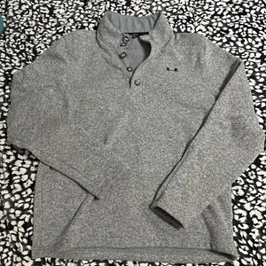 Underarmour Quarter Button  Grey Sweatshirt - Picture 1 of 5