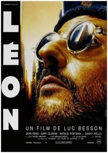 LEON Filmplakat Elch gefaltet 53x40 Movie Poster LUC BESSON JEAN RENO - Bild 1 von 1
