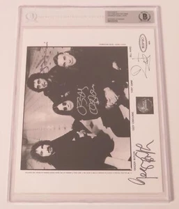 BLACK SABBATH Autógrafo Firmado Automático 8x10 Foto por 4 Slab BAS JSA - Imagen 1 de 6