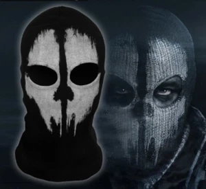 Balaclava Warm Tactical Skeleton Ghost Skull Windproof Halloween Full Face Mask - Picture 1 of 9