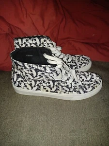 Disney Jack Skellington Mens Sz 11 High top Shoes Nightmare Before Christmas - Picture 1 of 5