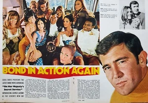 PHOTOPLAY JUNE 1969 OHMSS, GEORGE LAZENBY, BOND, PATRICK MCGOOHAN, RAQUEL WELCH - Picture 1 of 10