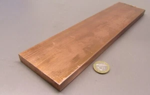110 Copper Bar H02, 1/2" Thick x 3.0" Wide x 1 Ft Length - Picture 1 of 12