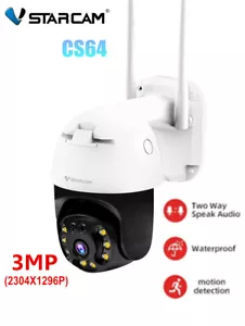 Vstarcam CS64 3MP HD 1080P Wifi IP Kamera Überwachungskamera PTZ Außenbereich Wasserdicht - Bild 1 von 11