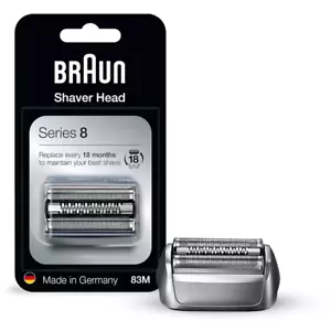 For Braun 83M Series 8 Replacement Foil & Cutter Cassette Silver Electric Shaver - Picture 1 of 3