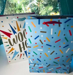 (6) Bolsa de regalo Celebrate It 9,5" x 5" x 12,5" - 2 diseños diferentes - Imagen 1 de 9