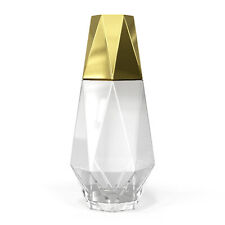 Fifth Avenue Crystal Geometric Bedside Glass Water Carafe & Tumbler 2-Piece Gold