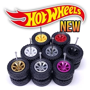 1/64 Scale 7 SPOKE v2 OFFROAD Real Rider Wheels Rims Tires Set for Hot - Picture 1 of 9