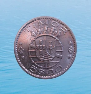 PORTUGUESE TIMOR 5 ESCUDOS 1970 UNC KM 21 #5962# - Picture 1 of 2