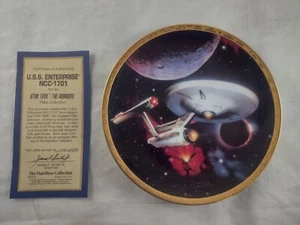 Star Trek The Voyagers U.S.S. Enterprise NCC-1701 Hamilton Collection Plate - Picture 1 of 2