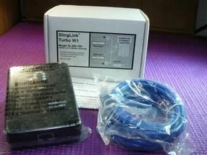 SlingLink Turbo W1 Model SL300-100 Powerline Adapter Ethernet network x2 SET - Picture 1 of 9