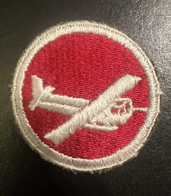 WW2 US airborne officers Artillery/Engineer glider garrison cap patch  - Image 1 of 2