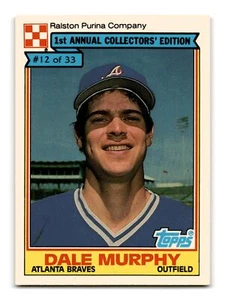 Dale Murphy 1984 Topps Ralston Purina #12 Atlanta Braves Mint - Picture 1 of 2