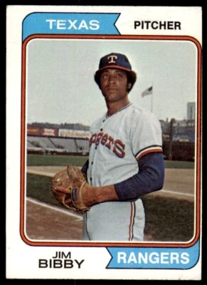 1974 Topps Jim Bibby . Texas Rangers #11 - Image 1 of 2