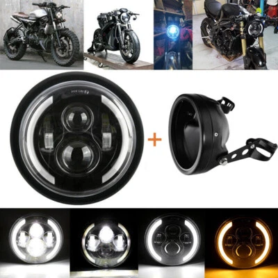 7" LED Headlight Housing Bucket For Suzuki Marauder VZ 800 1600 Savage LS 650 Foto 1 de 4