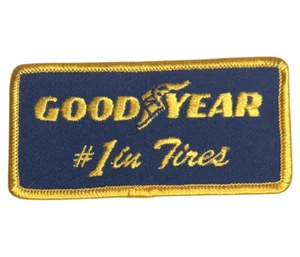 NOS - GOODYEAR #1 In Pneumatici - Ferro Ricamato Su Uniforme-Giacca Toppa 3,75" x 2" - Foto 1 di 2