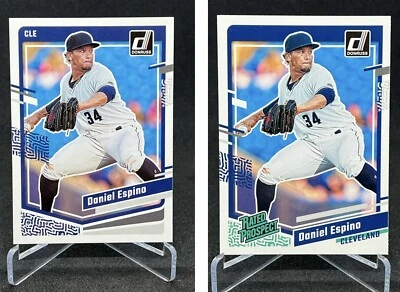 Daniel Espino | 2 Card Lot | 2023 Donruss Rated Prospect #71 | Base #98 ⚾️🏆 - Image 1 of 4