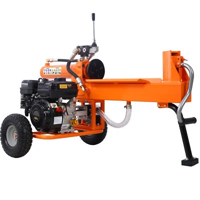 Portable Log Splitter 20 Ton Auto Return Ram System Gear Pump 7HP Engine Steel - Image 1 of 4