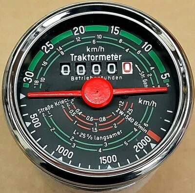 Traktormeter Tacho Stundenzähler passend für Fendt Favorit 2 und 3 Neu    60510  - Bild 1 von 2