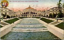 Postcard WA Seattle Exposition Cascades & United States Government Bldg.1909 S67