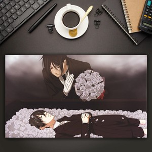 Anime Black Butler Ciel Phantomhive Sebastian Michaeli Playmat mat CCG custom