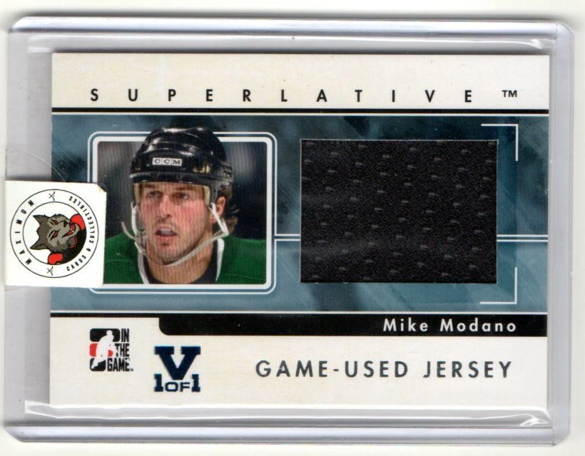 09/10 ITG Superlative Silver Jersey Mike Modano Vault Stamped 1/1 [Dallas Stars] - Image 1 of 1