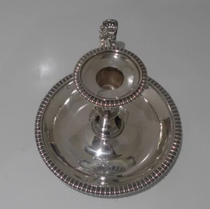 Early 19th Century George III Antique Sterling Silver Chamberstick London 1813 - Picture 1 of 9