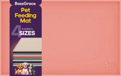 Dog Food Mat - Raised Edges Cat Food Mat Prevent Spills – 100% Waterproof Dog Ma - Image 1 of 4