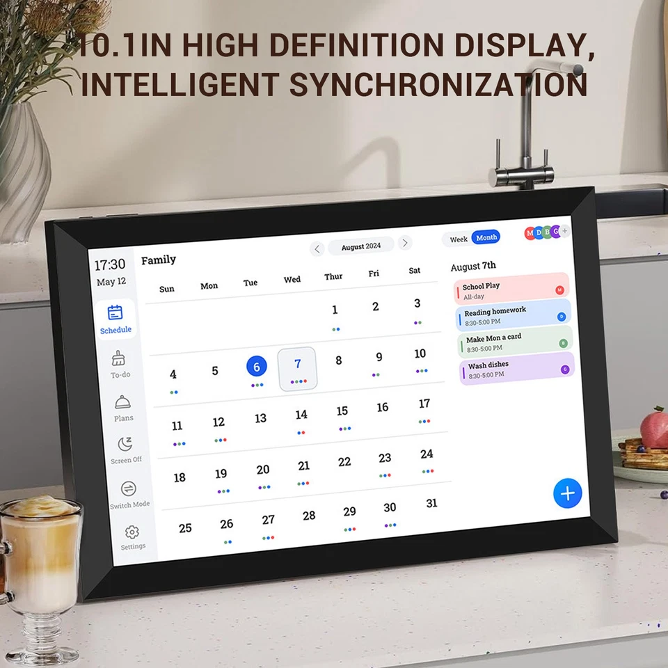10.1in Smart Digital Calendar And Planner HD Touchscreen Smart Calendar
