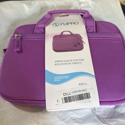 NuPro Zipper Sleeve Tote for Fire Kids Edition Tablets Purple 7" or 8" Displays - Image 1 of 4