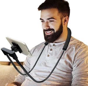 Phone Holder for Bed, Upgraded Neck Phone Holder Lazy Phones Stand 360°Rotation  - Picture 1 of 5