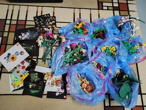 LEGO Botanicals Flower Lot, Roses, Wildflowers, Sunflowers, Daffodils +MORE! NEW - Picture 1 of 11