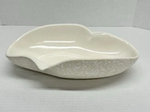 California Originals C-511 Console Bowl Mid Century White Popcorn Glaze - Picture 1 of 6