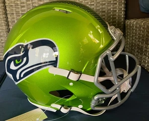 Seattle Seahawks NFL Riddell Flash Alternate Revolution Speed Authentic Helmet - Picture 1 of 8