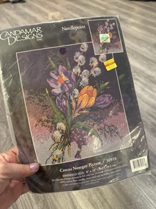 Kit Bordado Candamar Designs Crocus Nosegay Imagen 8" x 10" #30916 NUEVO - Imagen 1 de 7