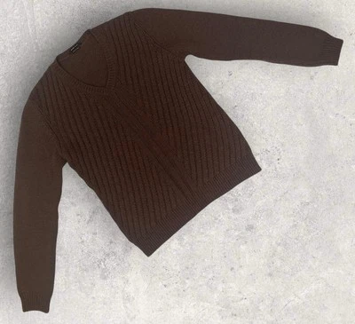 Prada Wool Blend V Neck Knit Sweater, US Mens M, Retail $1490 - Image 1 of 4