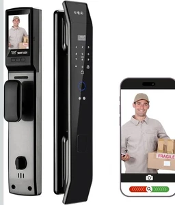 3D Face Recognition Door Lock | Intercom Smart Wi-Fi Door Lock with Camera | ... - Picture 1 of 6