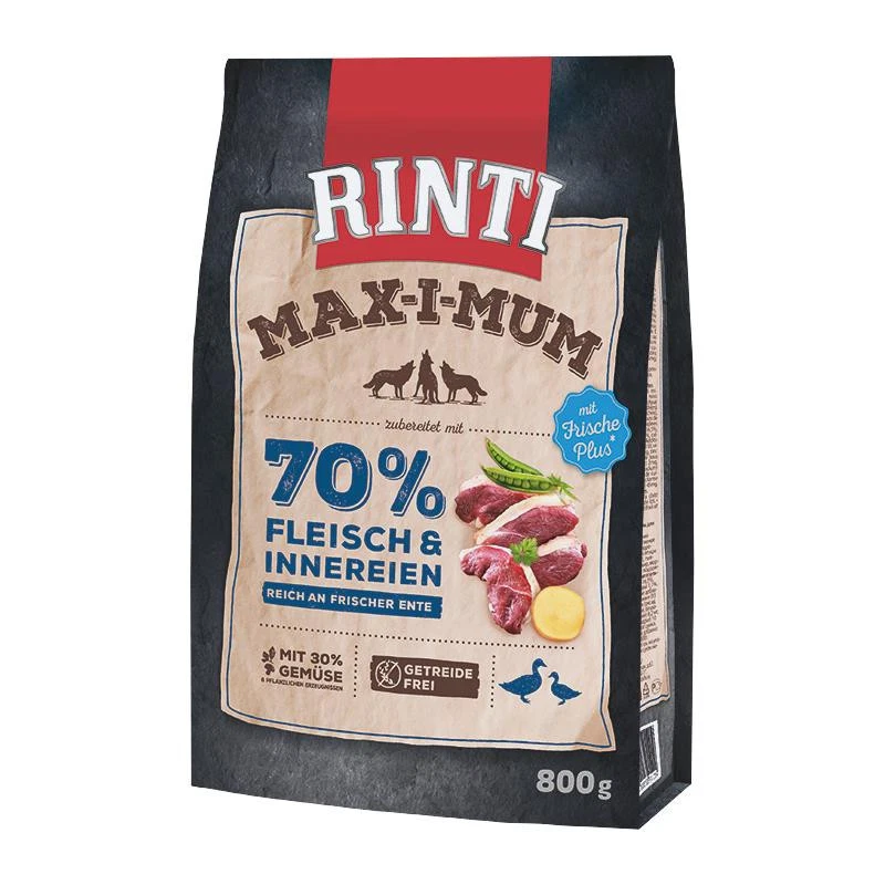 Rinti Max-i-mum Ente | 800g Alleinfuttermittel für ausgewachsene Hunde - Bild 1 von 1