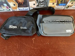 LOT OF 2 Sacramento Kings Hip Or Fanny Packs a Black + Gray  - Picture 1 of 4
