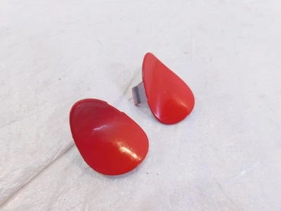 Vespa Piaggio Primavera 50 125 150 Pair Red Left Right Steering Fairing Plugs - Image 1 of 4