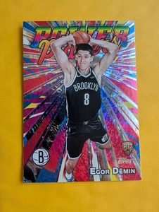 2025-26 Topps NBA Power Players Holo Foil SP Egor Demin RC Brooklyn Nets - Picture 1 of 1