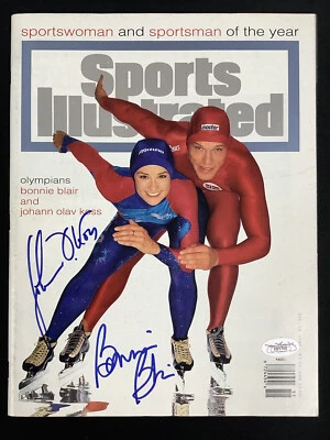 Bonnie Blair Signed Sports Illustrated 12/19/94 No Label SOY Olga Kess Auto JSA - Image 1 of 4