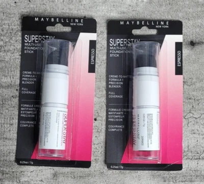 Maybelline Superstay Multi Use Foundation Contour Sticks | 2-Lot | ESPRESSO 380 - Image 1 of 4