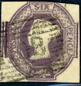 UK 1854 6d SG 58 Used 80 POSTMARK CRALL (003246) - Picture 1 of 3
