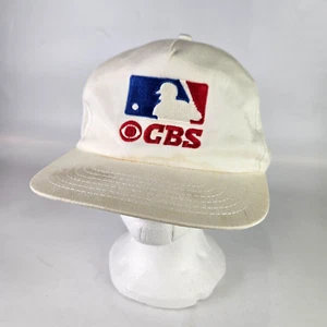Vintage CBS MLB Baseball Logoman Snapback Hat Cap - Picture 1 of 4