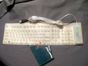 ADESSO FLEXIBLE KEYBOARD MODEL AKB-230W PARTLY WORKING ONE AREA HAS ISSUE - Picture 1 of 6