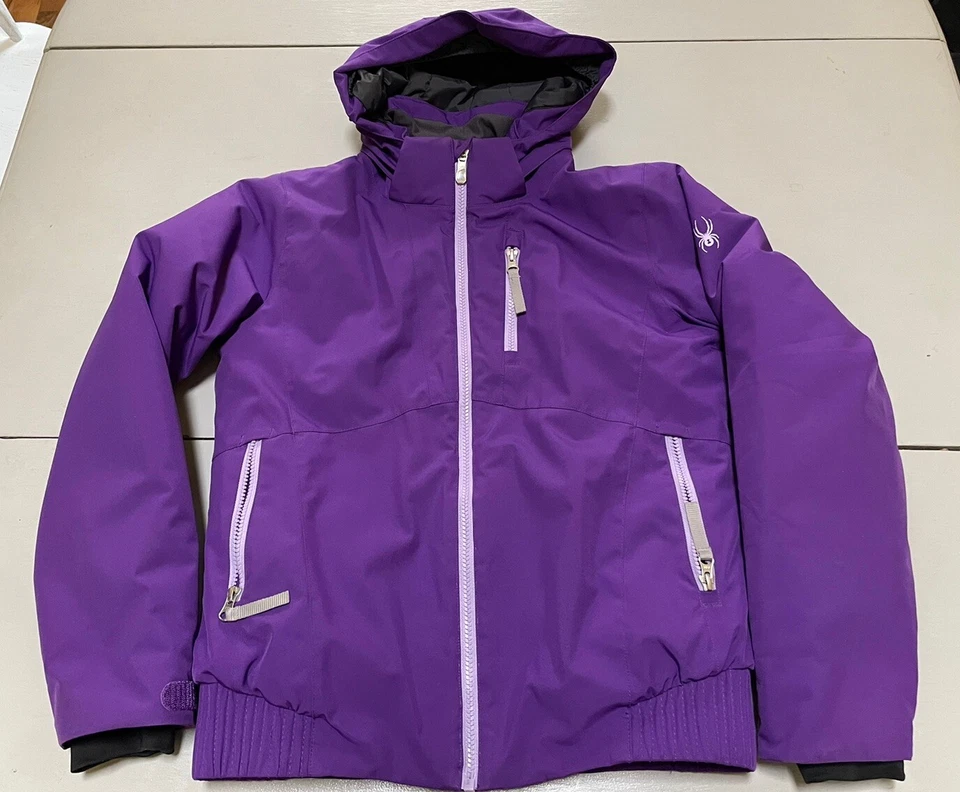 Jaqueta Spyder Girls Lola Isolada - Tamanho 16 - Cor Roxa Majestosa - Imagem 1 de 4