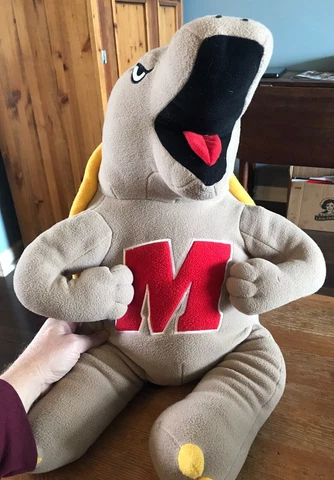 MARYLAND TERRAPINS 24" Plush Turtle Mascot huge Stuffed Animal NCAA Terps Cover